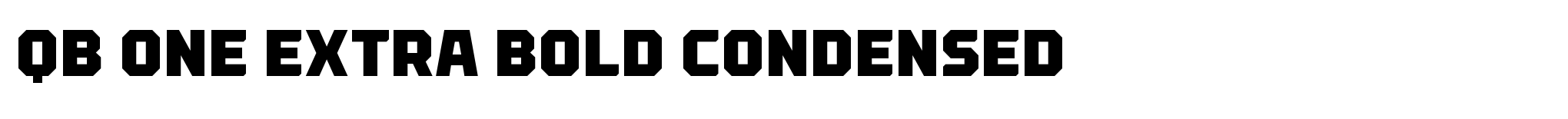 QB One Extra Bold Condensed image